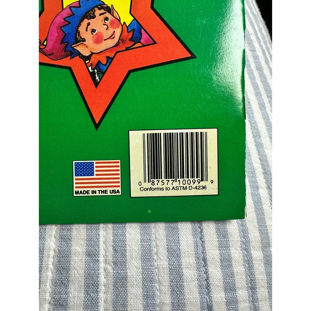 Vintage 1995 Landoll's Christmas Coloring‎ and Activity Book Santa Elves Unused